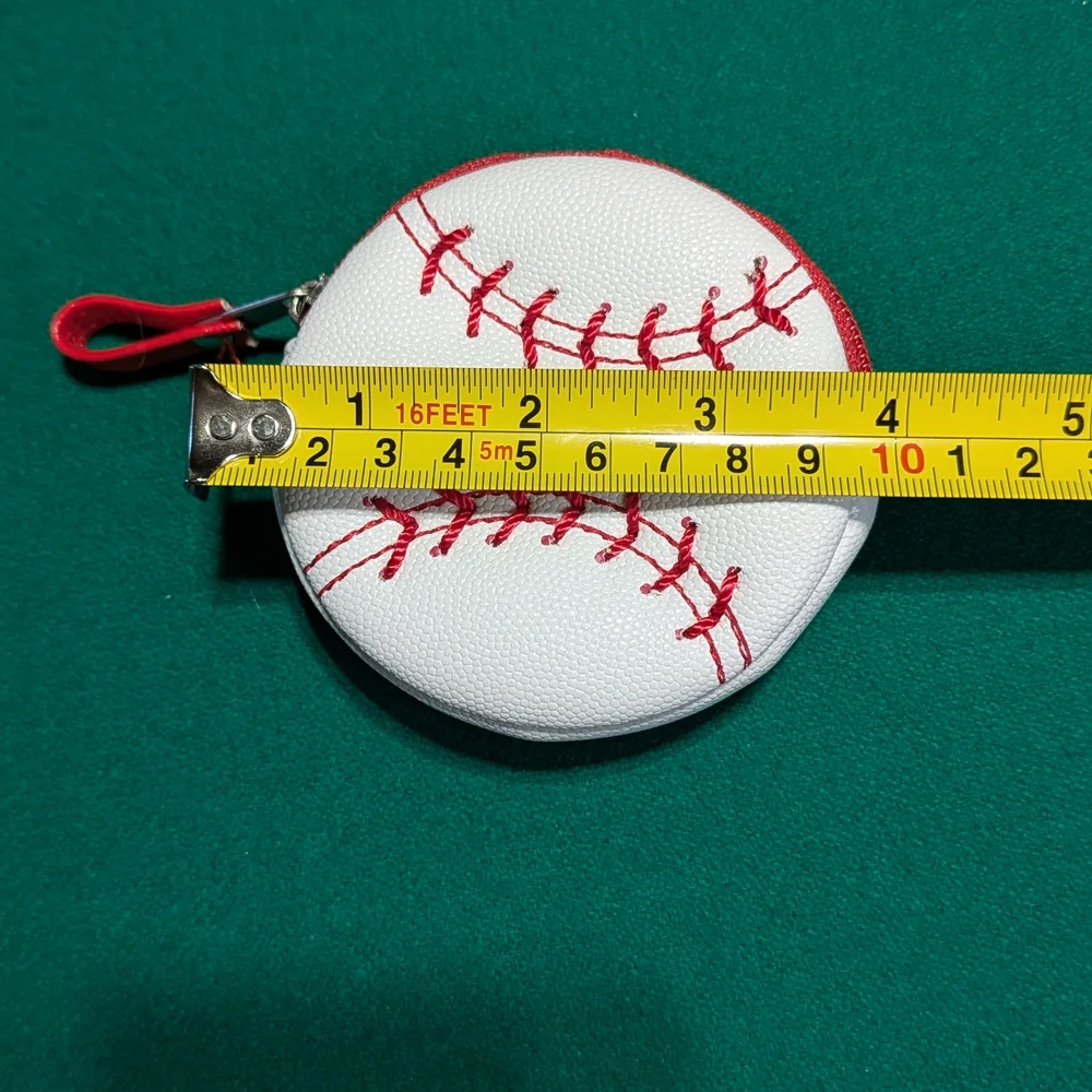Baseball Themed Coin Purse For Any Age.